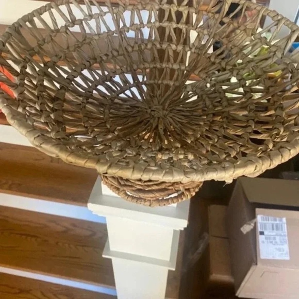 NWT Anthropologie Wicker Fruit Bowl - Picture 4 of 4